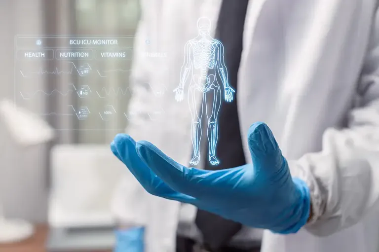 Praxis Dr. Michael Ulbrich News medizinisches Banner Arzt Hand mit Patient